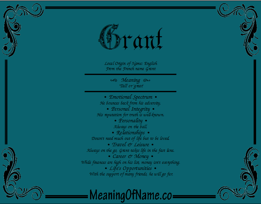 Business Grant Meaning