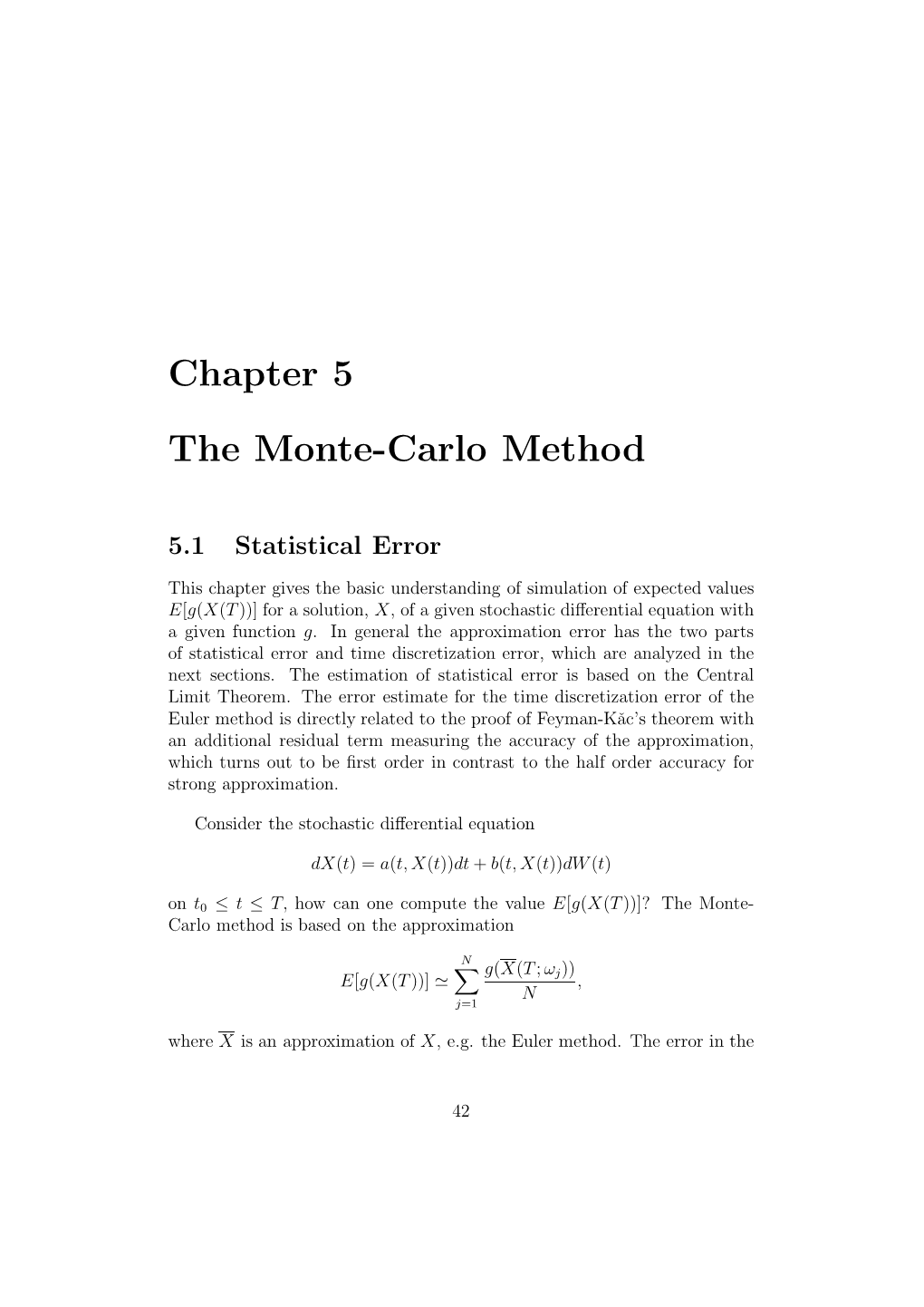 Chapter 5 The Monte Carlo Method Docslib