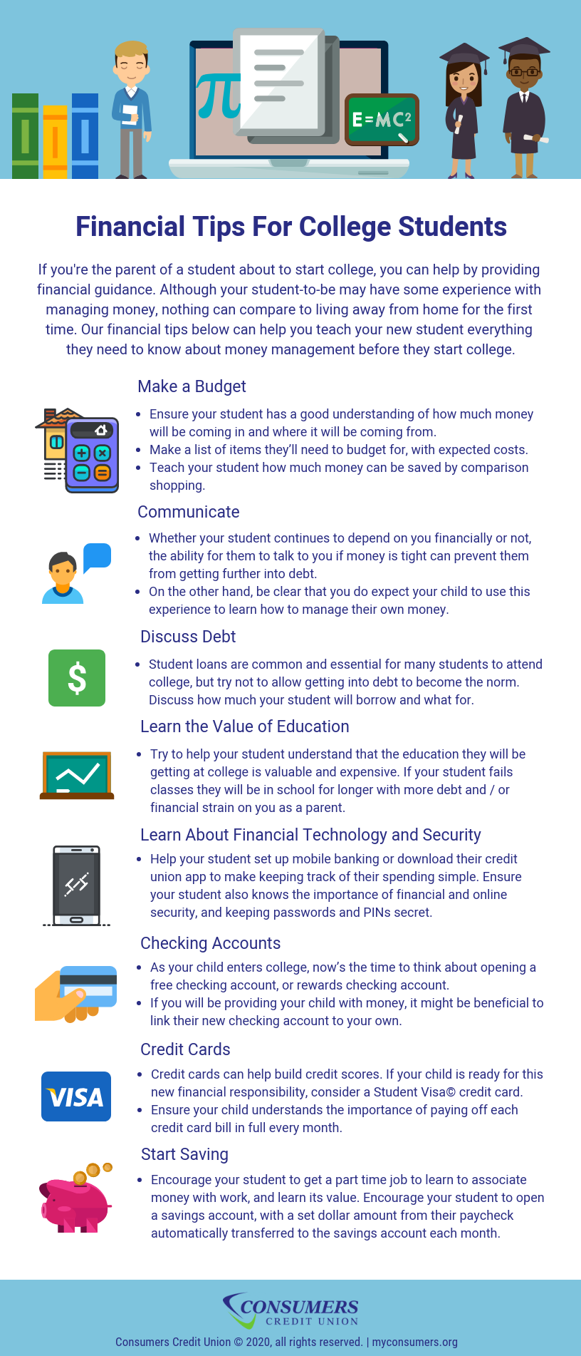 Financial Tips For College Students Financial Lessons Your Children