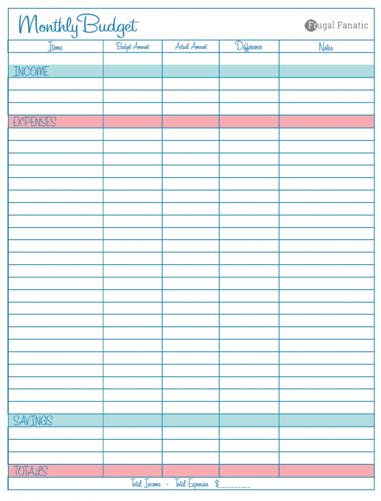 Fix Your Finances Asap With My Free Simple Monthly Budget Template