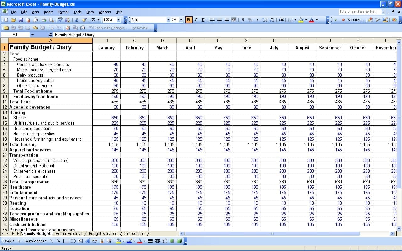 Free Excel Business Budget Template Eu Vietnam Business Network Evbn