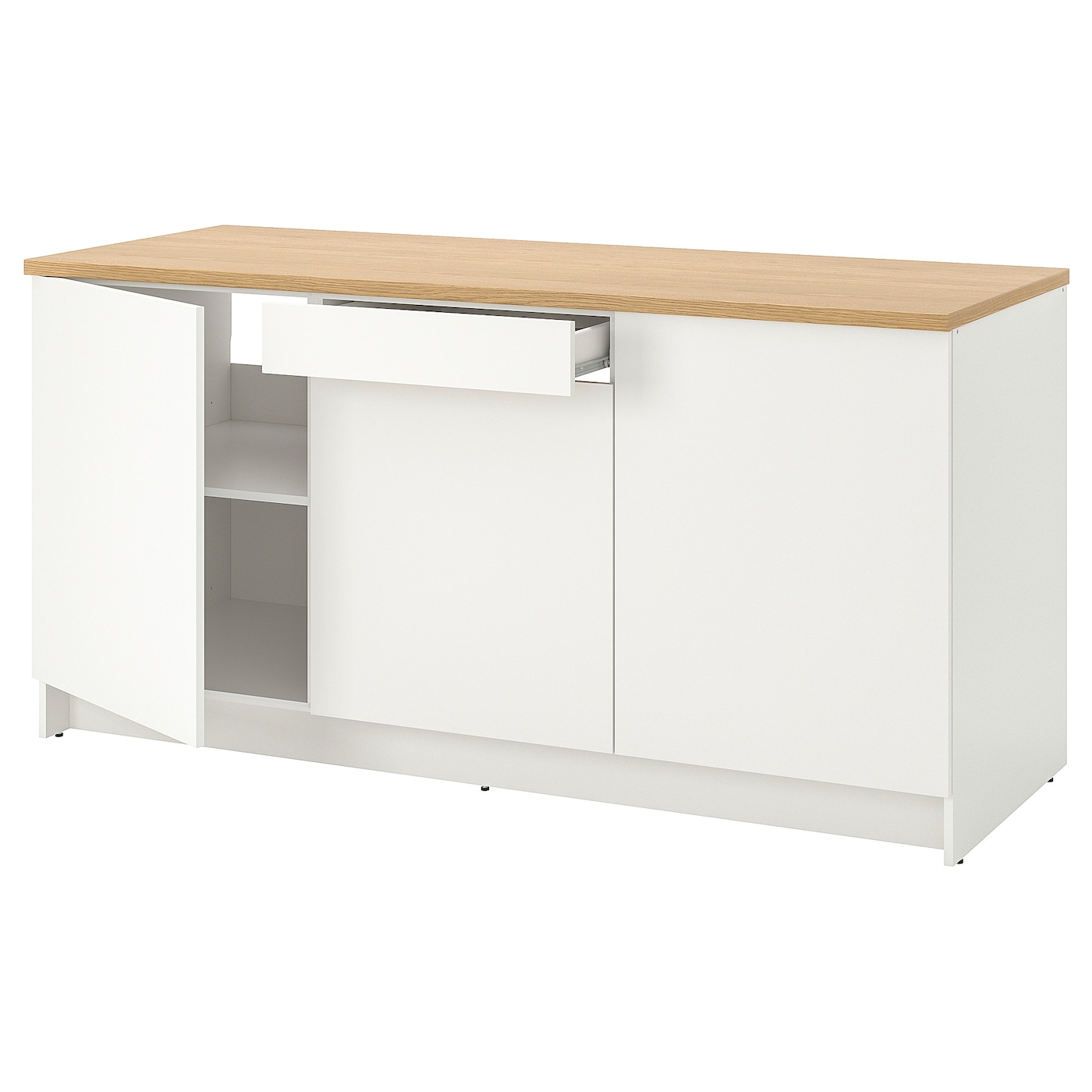 Knoxhult Base Cabinet With Doors And Drawer White Countertop Length