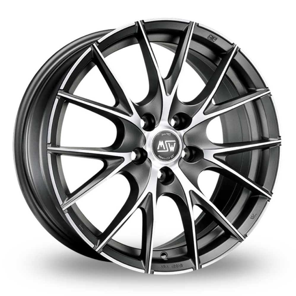 Msw By Oz 25 Matt Titanium Polished 17 Alloy Wheels Wheelbase