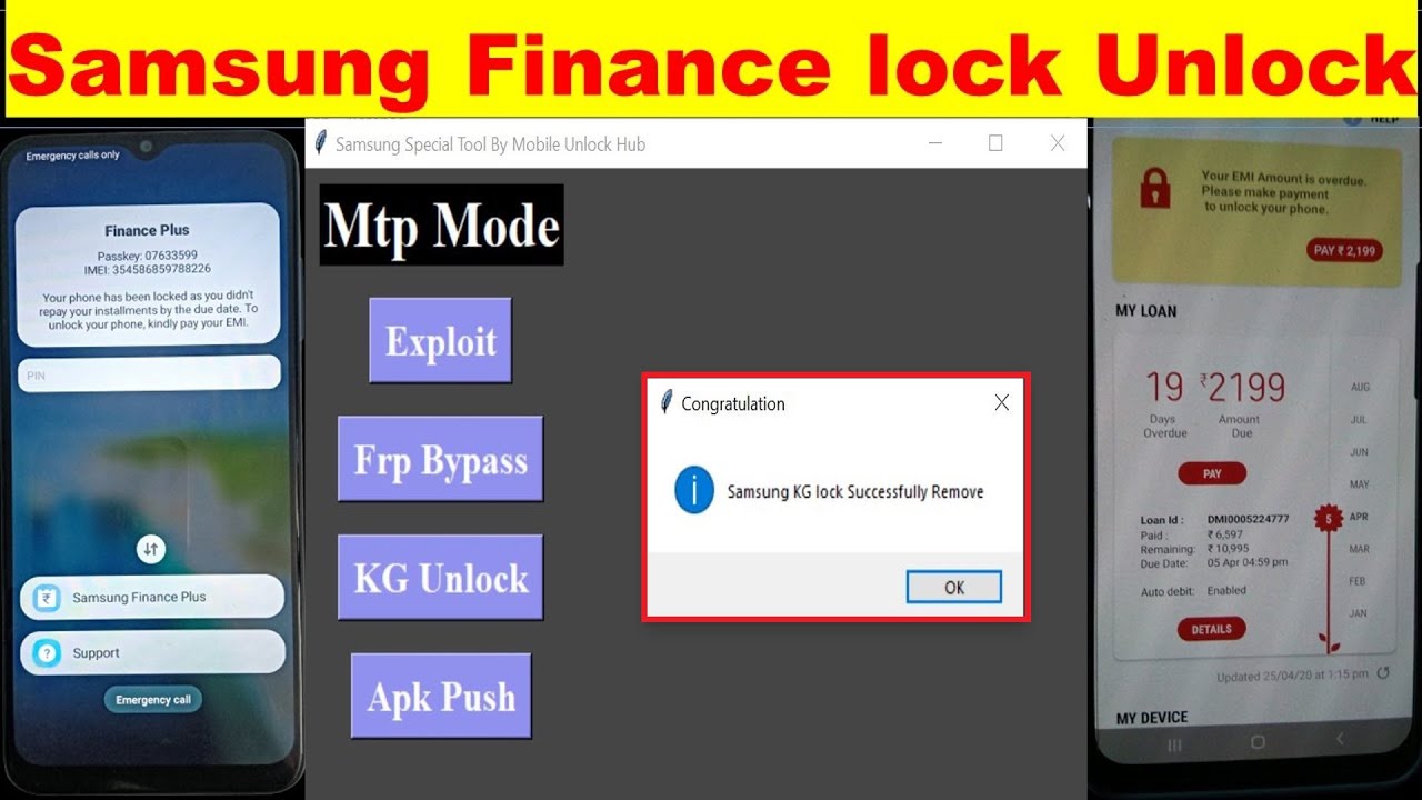 Samsung Finance Plus Lock Remove Without Emi Pay Youtube