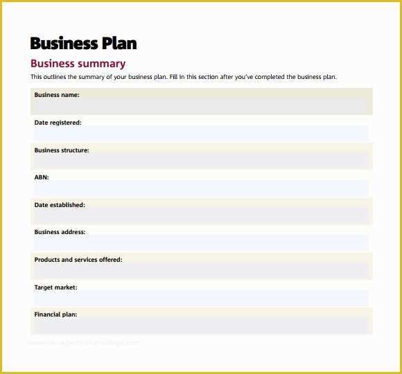 Startup Business Plan Small Business Plan Small Business Resources