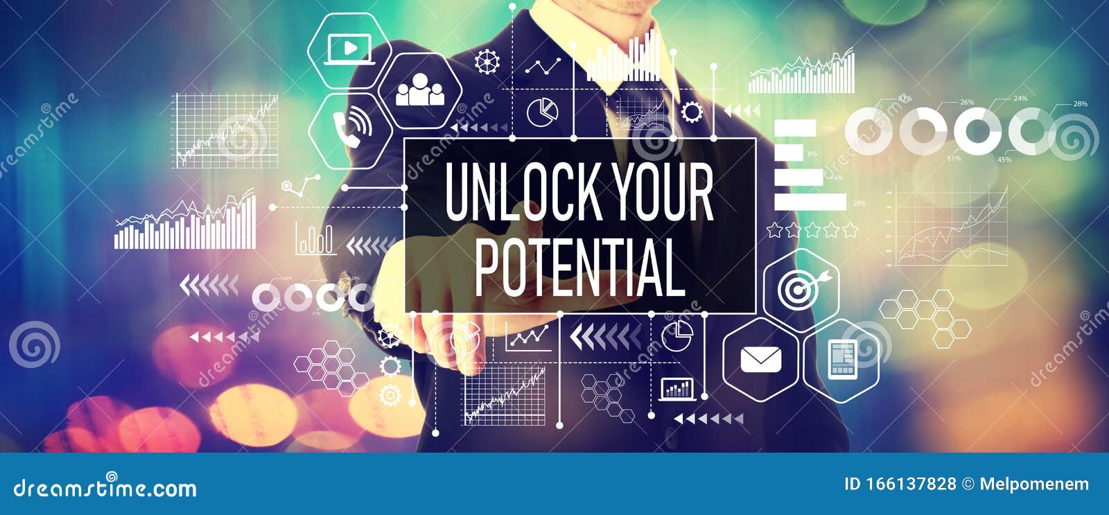 Unlock Your Potential With Businessman Stock Image Image Of Person