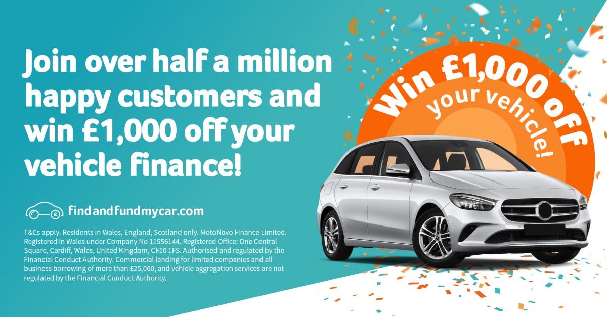 Win 1 000 Off Your Vehicle Finance With Findandfund Motonovo Finance